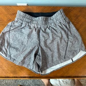 Lululemon Heather Grey Athletic Shorts Relaxed Fit
